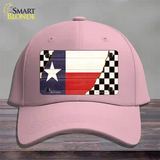 Texas Racing Flag Novelty License Plate Hat Tag Cotton / Pink