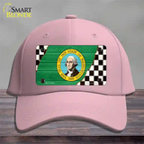 Washington Racing Flag Novelty License Plate Hat Tag Cotton / Pink