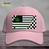 Weed American Racing Flag Novelty License Plate Hat Tag Cotton / Pink