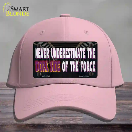 The Dork Side Novelty License Plate Hat Tag Cotton / Pink