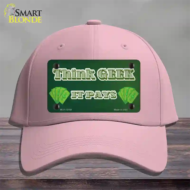 Think Geek Novelty License Plate Hat Tag Cotton / Pink