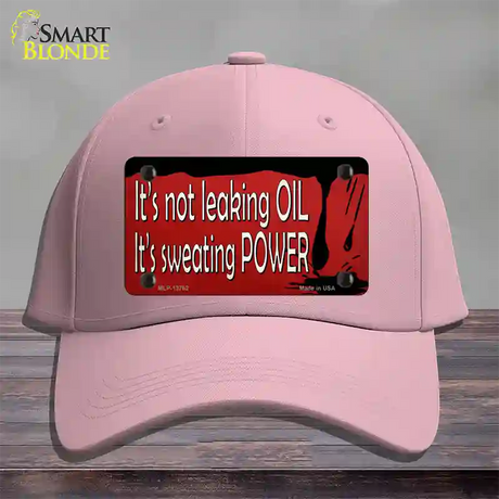 Its Not Leaking Oil Novelty License Plate Hat Tag Cotton / Pink