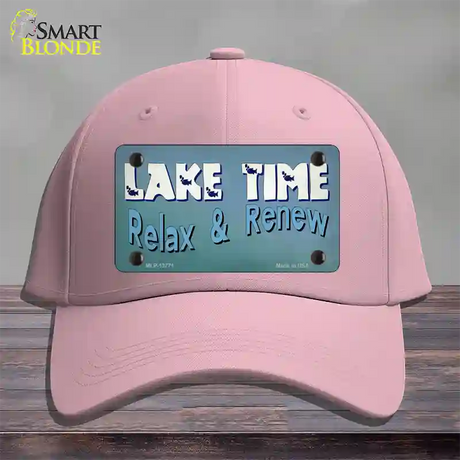 Lake Time Novelty License Plate Hat Tag Cotton / Pink