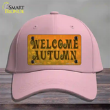 Welcome Autumn Novelty License Plate Hat Tag Cotton / Pink