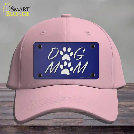 Dog Mom Novelty License Plate Hat Tag Cotton / Pink