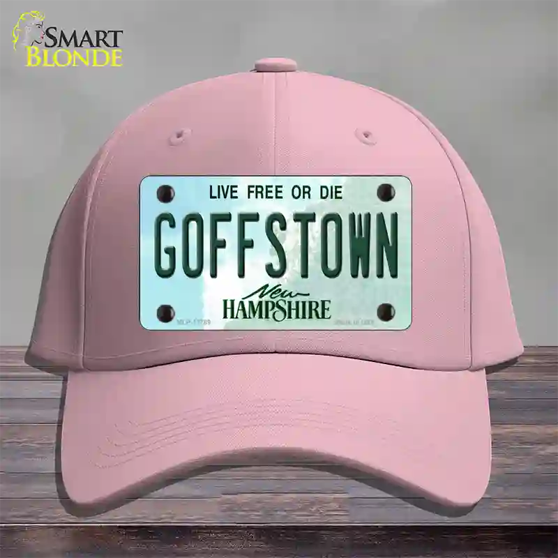 Goffstown New Hampshire Novelty License Plate Hat Tag Cotton / Pink