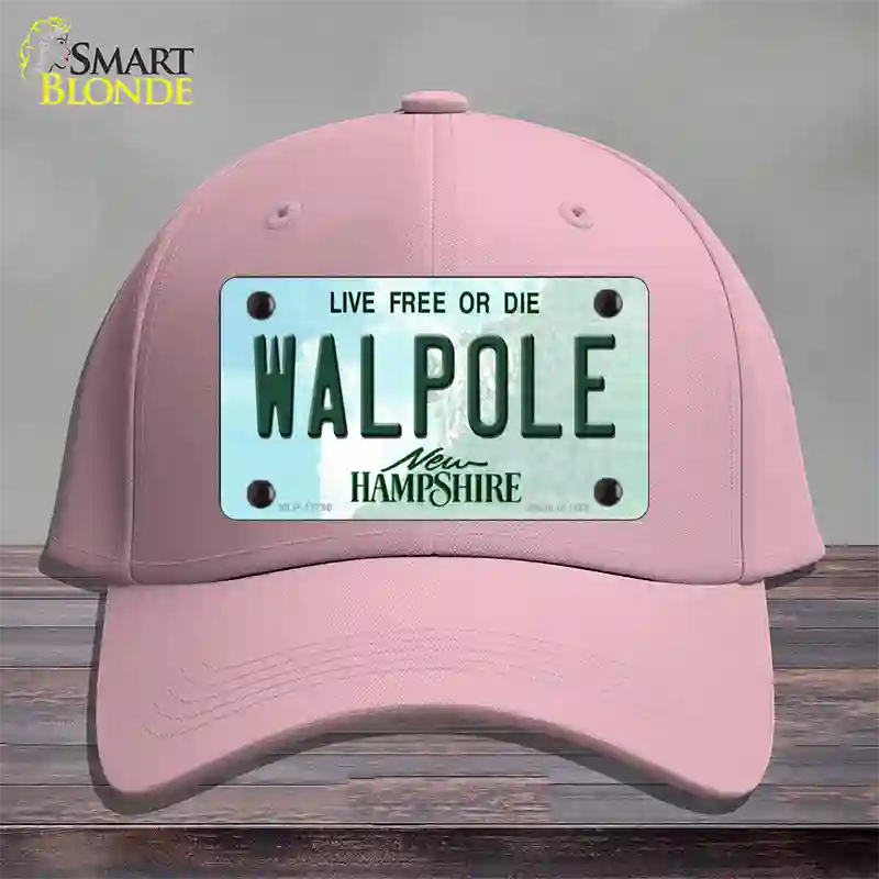 Walpole New Hampshire Novelty License Plate Hat Tag Cotton / Pink