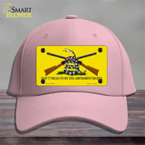 Dont Tread On My 2nd Amendment Novelty License Plate Hat Cotton / Pink