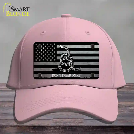 Dont Tread On Me American Flag Novelty License Plate Hat Cotton / Pink