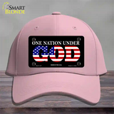 One Nation Under God Novelty License Plate Hat Cotton / Pink