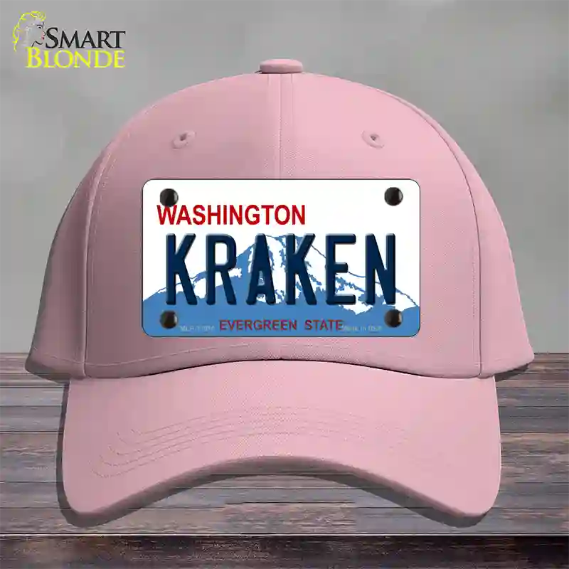 Kraken Washington Novelty License Plate Hat Tag Cotton / Pink