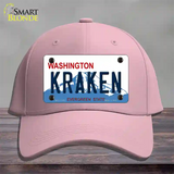 Kraken Washington Novelty License Plate Hat Tag Cotton / Pink