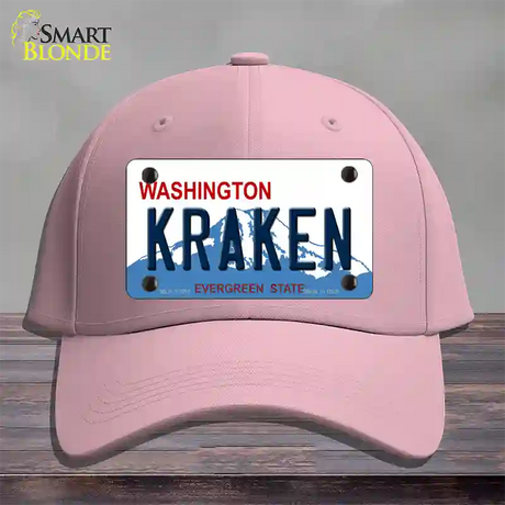 Kraken Washington Novelty License Plate Hat Tag Cotton / Pink