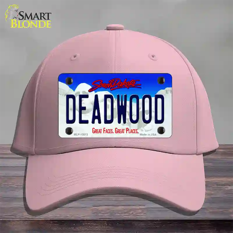 Deadwood South Dakota Novelty License Plate Hat Tag Cotton / Pink