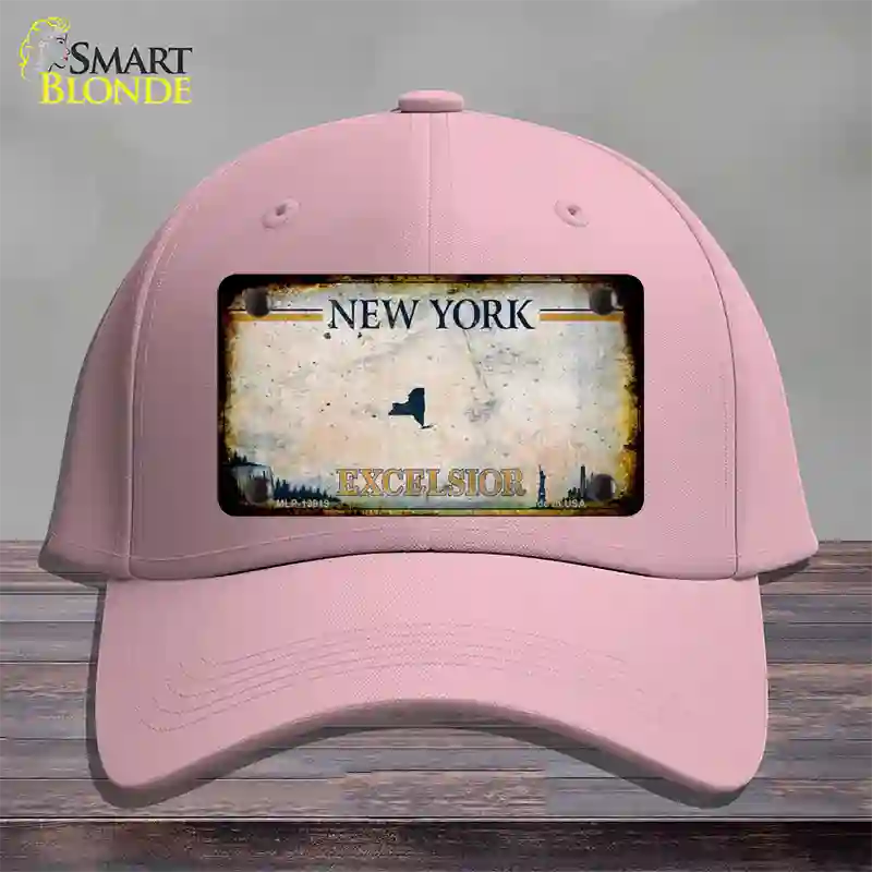 New York Excelsior Rusty Novelty License Plate Hat Cotton / Pink