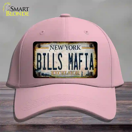 Bills Mafia New York Rusty Novelty License Plate Hat Tag Cotton / Pink