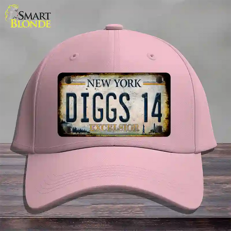 Diggs 14 Excelsior New York Rusty Novelty License Plate Hat Tag Cotton / Pink