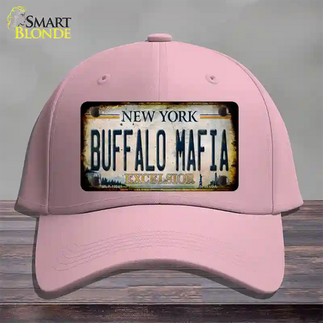 Buffalo Mafia Excelsior New York Rusty Novelty License Plate Hat Tag Cotton / Pink