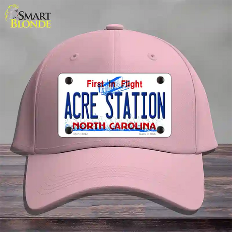 Acre Station North Carolina Novelty License Plate Hat Tag Cotton / Pink