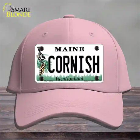 Cornish Maine Novelty License Plate Hat Tag Cotton / Pink