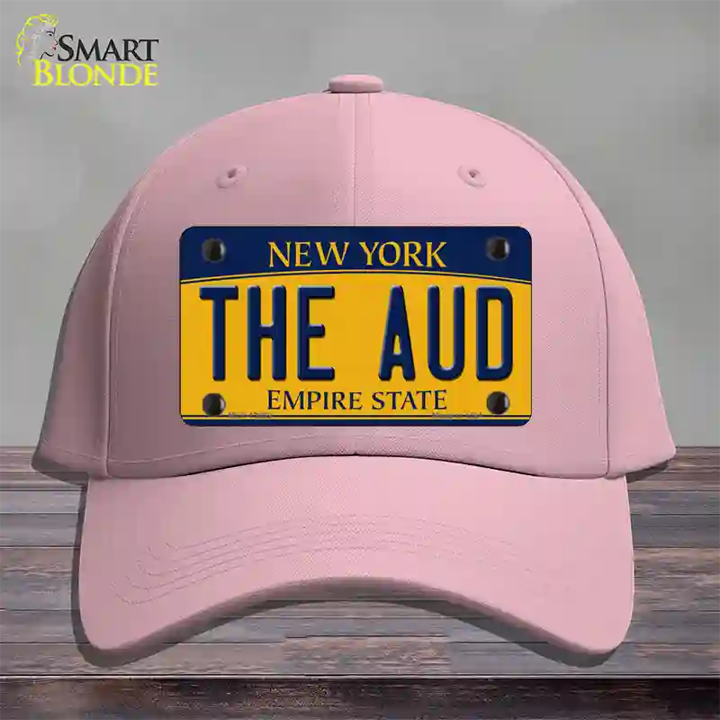 The Aud NY Yellow Novelty License Plate Hat Tag Cotton / Pink