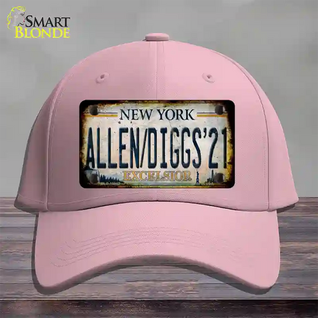 Allen Diggs 21 NY Excelsior Rusty Novelty License Plate Hat Tag Cotton / Pink