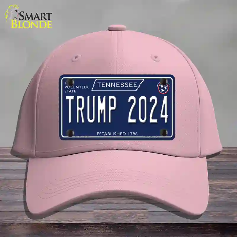 Trump 2024 Tennessee Blue Novelty License Plate Hat Tag Cotton / Pink