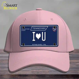 I Heart U Tennessee Blue Novelty License Plate Hat Tag Cotton / Pink