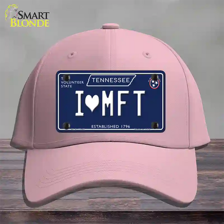 I Heart MFT Tennessee Blue Novelty License Plate Hat Tag Cotton / Pink