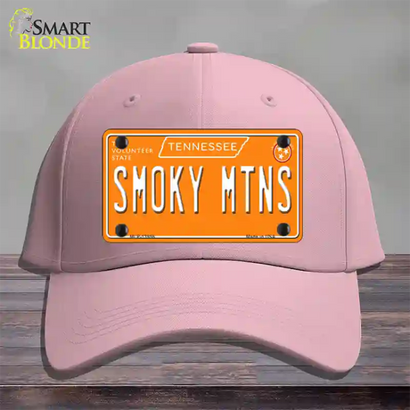 Smoky Mtns Tennessee Orange Novelty License Plate Hat Tag Cotton / Pink