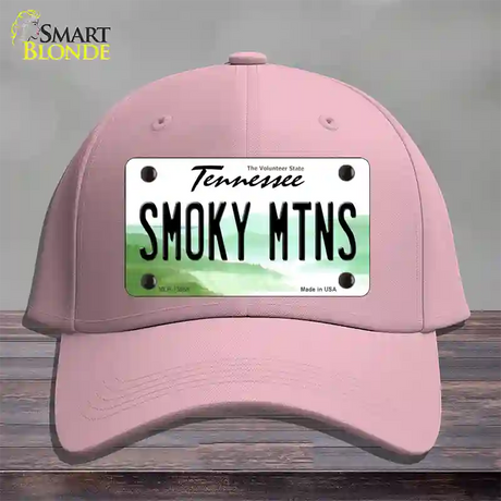 Smoky Mtns Tennessee Novelty License Plate Hat Tag Cotton / Pink