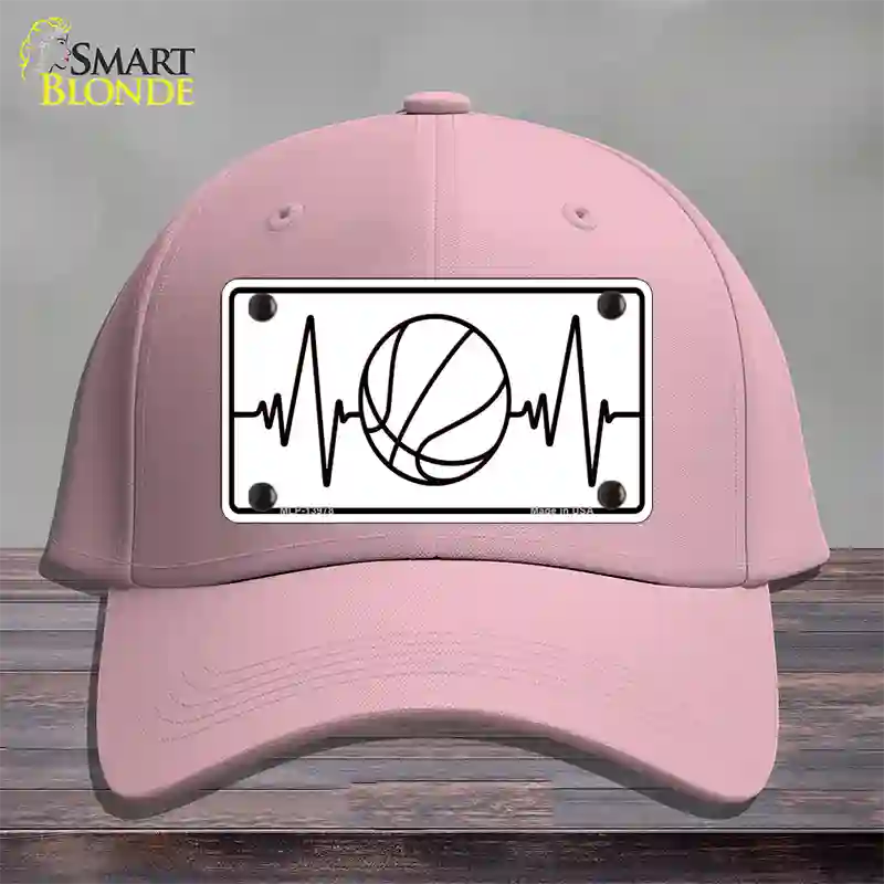 Basketball Heart Beat Novelty License Plate Hat Tag Cotton / Pink