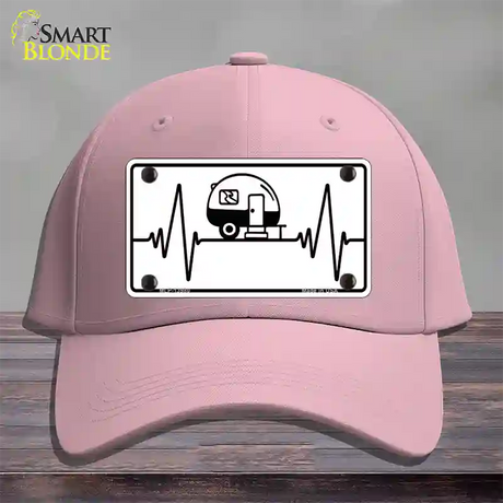 Camping Heart Beat Novelty License Plate Hat Tag Cotton / Pink