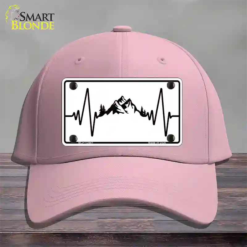 Mountains Heart Beat Novelty License Plate Hat Tag Cotton / Pink