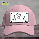 Deer Heart Beat Novelty License Plate Hat Tag Cotton / Pink