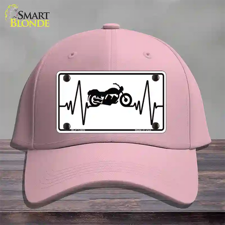 Motorcycle Heart Beat Novelty License Plate Hat Tag Cotton / Pink