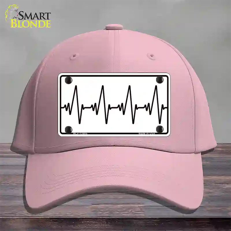 Heart Beats Novelty License Plate Hat Tag Cotton / Pink