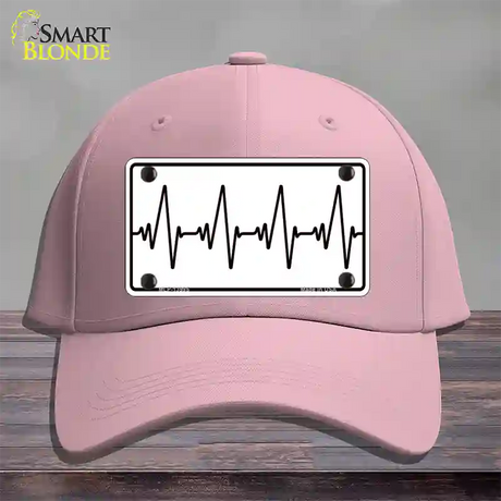 Heart Beats Novelty License Plate Hat Tag Cotton / Pink