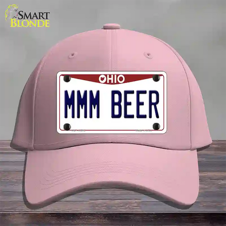 MMM Beer Ohio Novelty License Plate Hat Tag Cotton / Pink