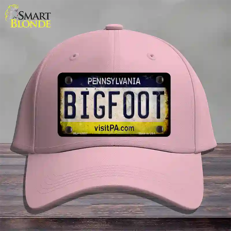 Bigfoot Pennsylvania Novelty License Plate Hat Tag Cotton / Pink