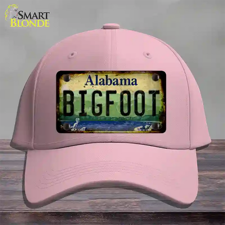 Bigfoot Alabama Novelty License Plate Hat Tag Cotton / Pink