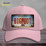 Bigfoot Alaska Novelty License Plate Hat Tag Cotton / Pink