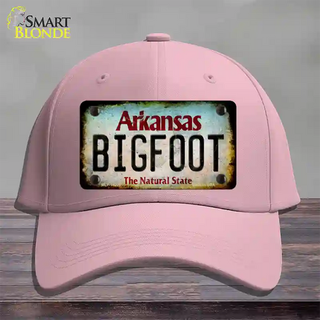 Bigfoot Arkansas Novelty License Plate Hat Tag Cotton / Pink