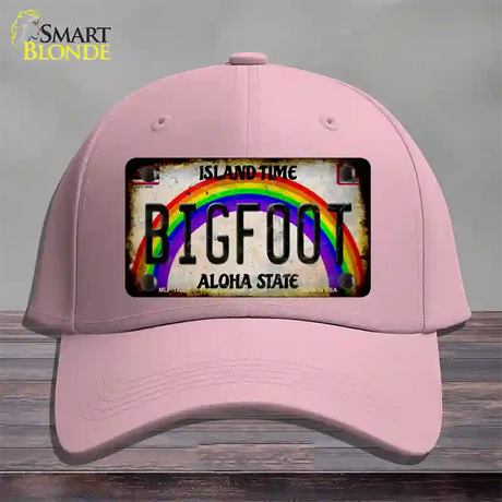 Bigfoot Hawaii Novelty License Plate Hat Tag Cotton / Pink