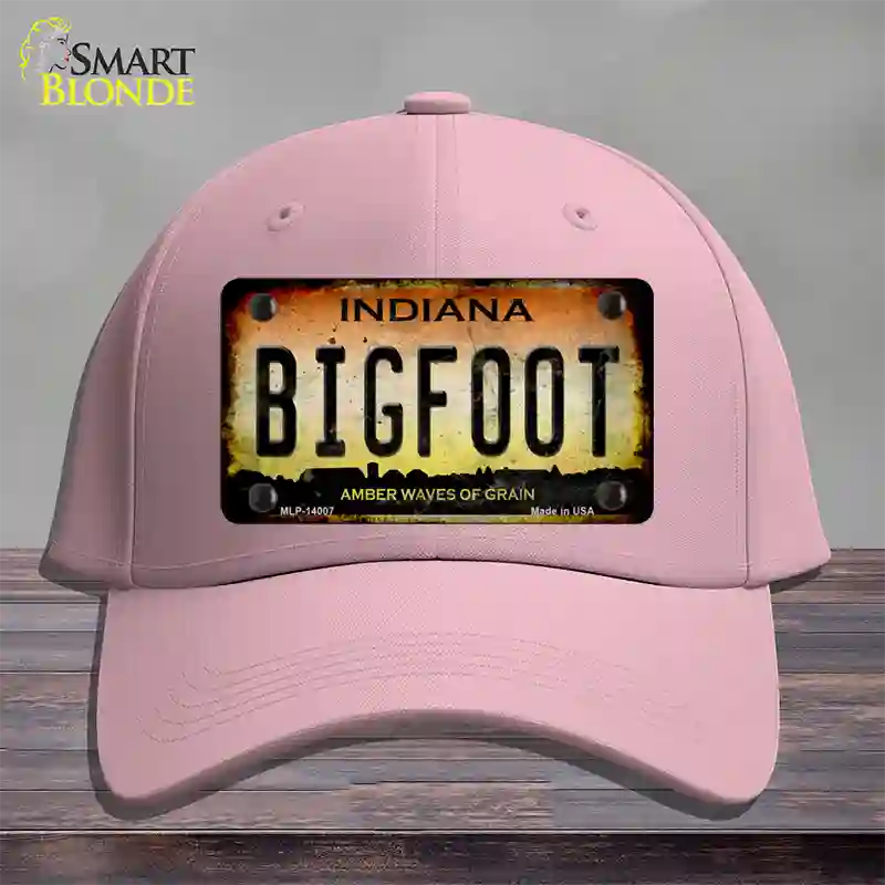 Bigfoot Indiana Novelty License Plate Hat Tag Cotton / Pink