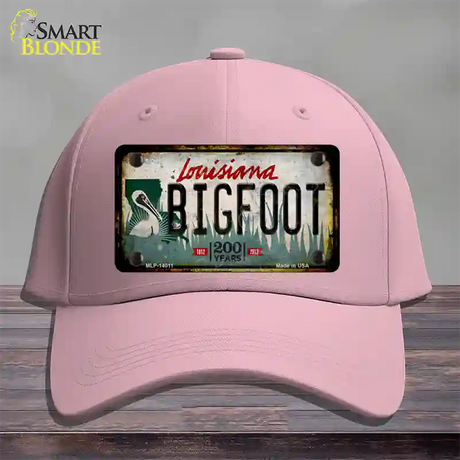 Bigfoot Louisiana Novelty License Plate Hat Tag Cotton / Pink