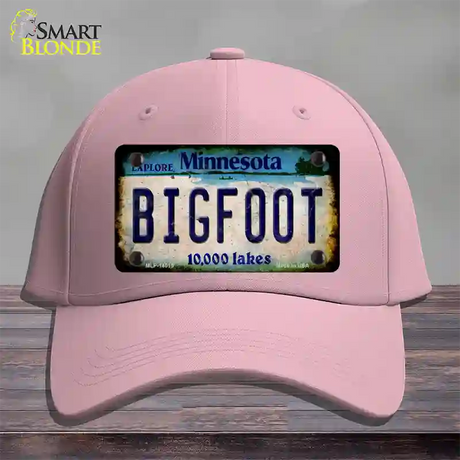 Bigfoot Minnesota Novelty License Plate Hat Tag Cotton / Pink