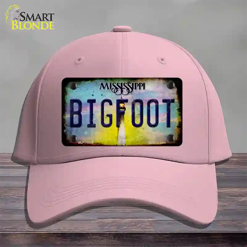 Bigfoot Mississippi Novelty License Plate Hat Tag Cotton / Pink