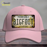 Bigfoot Nebraska Novelty License Plate Hat Tag Cotton / Pink