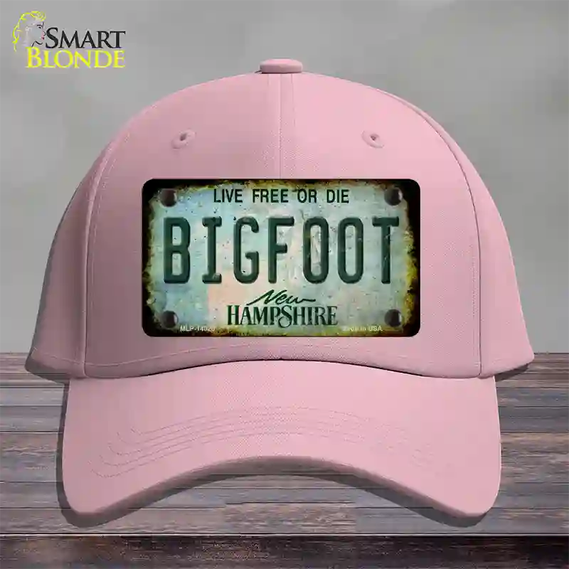 Bigfoot New Hampshire Novelty License Plate Hat Tag Cotton / Pink